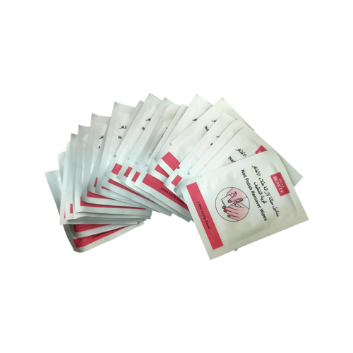 مناديل مبللة لإزالة طلاء الأظافر قوية التنظيف 20 ح...