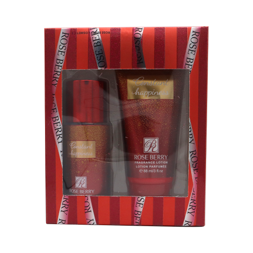 طقم عطر مركز مع لوشن جسم عطري من روز بيري