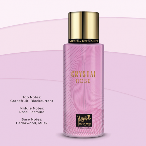 معطر جسم كرستال روز من ميموا 250 مل
