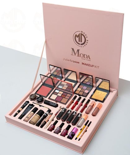 بوكس مودا بيوتي الجديد بِنك روز - 34 قطعة