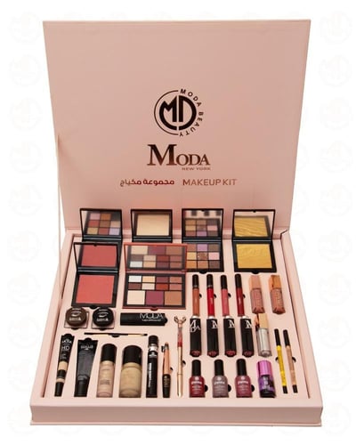 بوكس مودا بيوتي الجديد بِنك روز - 34 قطعة