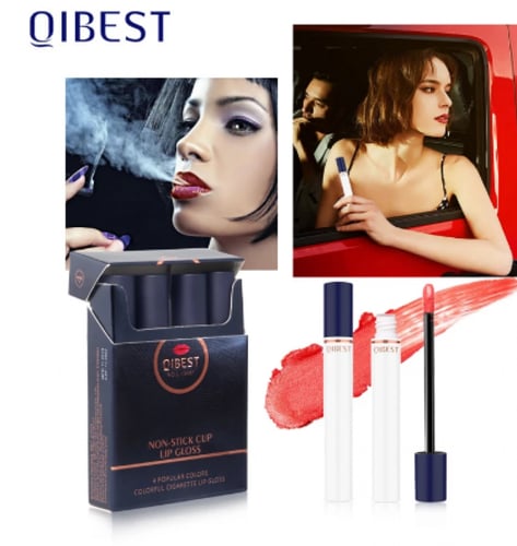 احمر شفاة سائل دخان اربع قطع