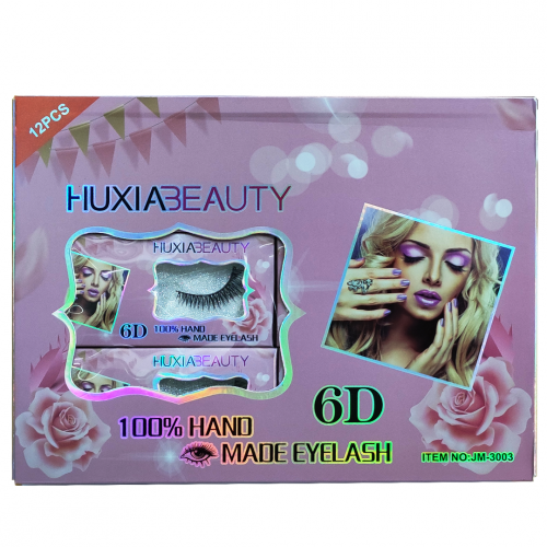 طقم رموش 12 قصة مختلفة 6D من هوكيسا بيوتي