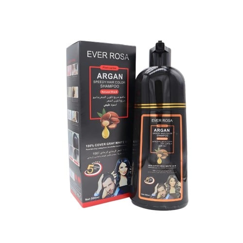 شامبو سريع لتلوين الشعر أسود طبيعي يدوم حتى 6 أشهر...