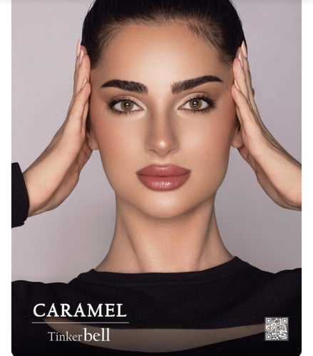 عدسات لون كارميل Tinker bell CARAMEL تينكربل الكور...