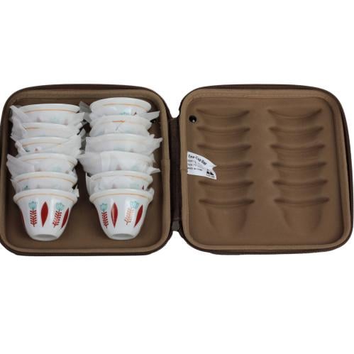 شنطه فناجيل 12قطعه مع جراب مقوى