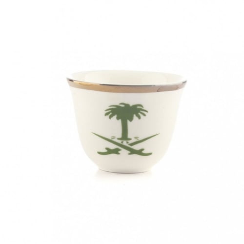 فناجيل سيفين ونخلة اخضر وسط 12 حبه