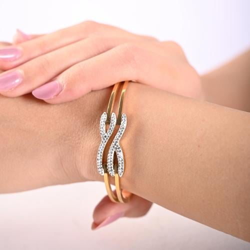 أسوارة نسائية لون ذهبي من لادون