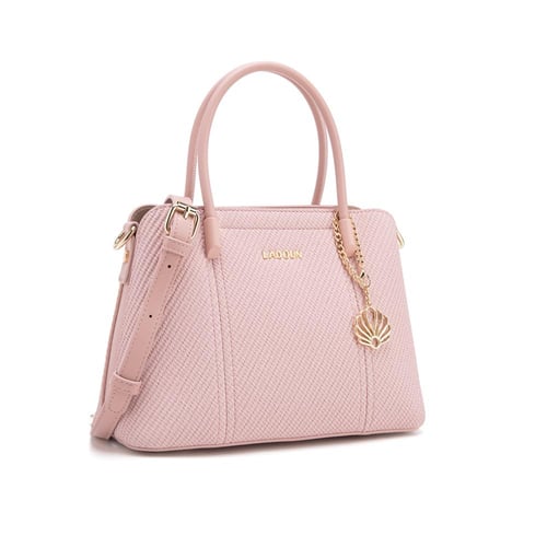 شنطة نسائية لون وردي من لادون