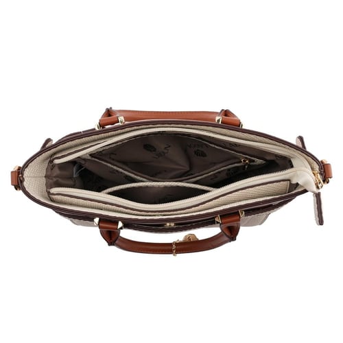 شنطة نسائية من لادون بلون بيج و بني