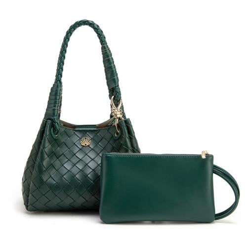 شنطة نسائية لون أخضر من لادون