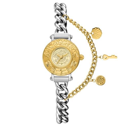 ساعة نسائية ستيل لون ذهبي و فضي من لادون