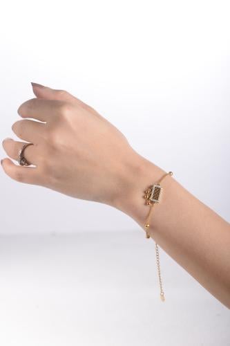 أسوارة نسائية لون ذهبي من لادون