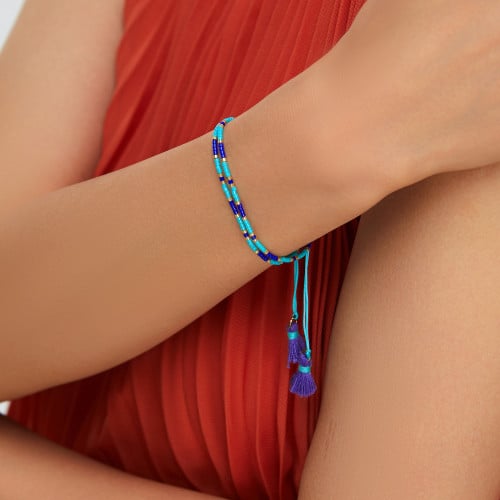 أسوارة نسائية - لون أزرق - لادون