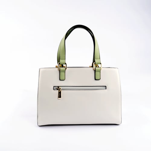 شنطة نسائية من لادون بلون بيج و أخضر