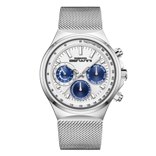 ساعة رجالية ستيل لون فضي ROBERTO BENANNI