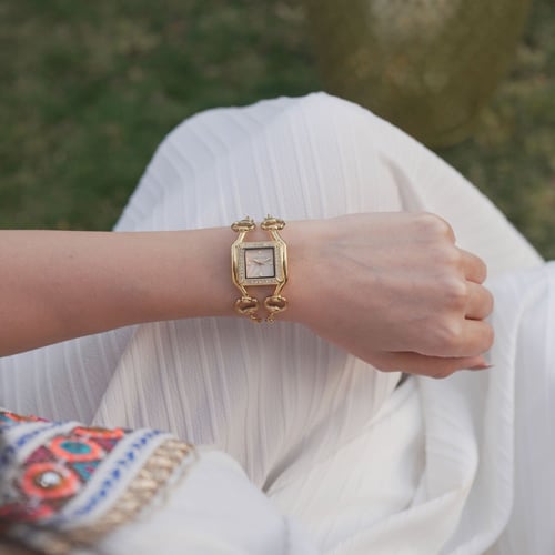 ساعة نسائية ستيل - لون ذهبي - لادون