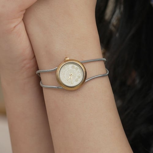 ساعة نسائية ستيل لون ذهبي و فضي من لادون