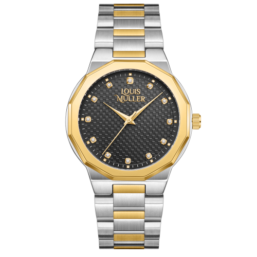 ساعة رجالية ستيل - لون فضي - LOIUS MULLER