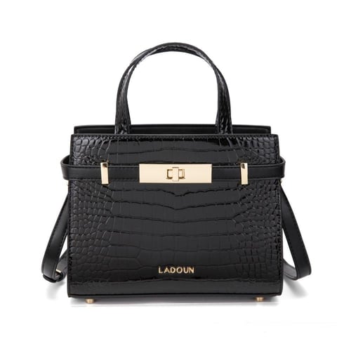 شنطة نسائية لون أسود من لادون