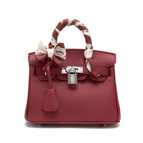 شنطة نسائية لون عنابي من لادون