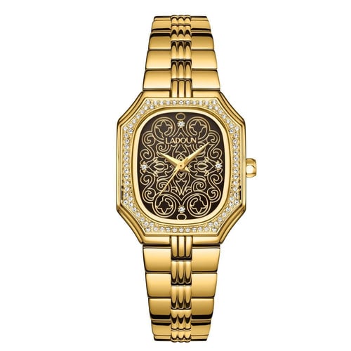 ساعة نسائية ستيل لون ذهبي من لادون