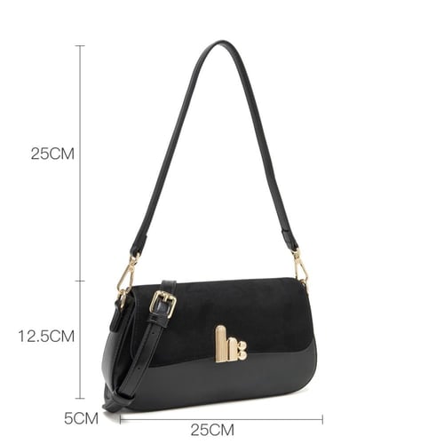 شنطة نسائية لون أسود من لادون