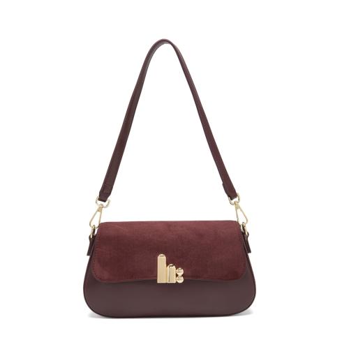 شنطة نسائية لون أحمر من لادون