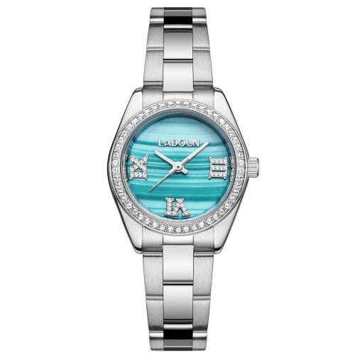 ساعة نسائية ستيل لون فضي من لادون