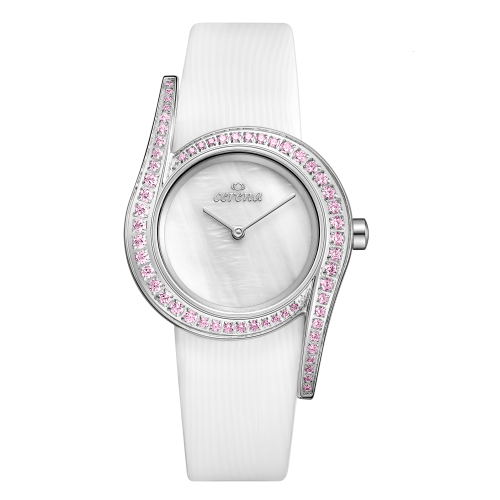 ساعة نسائية جلد - لون أبيض - CERENA