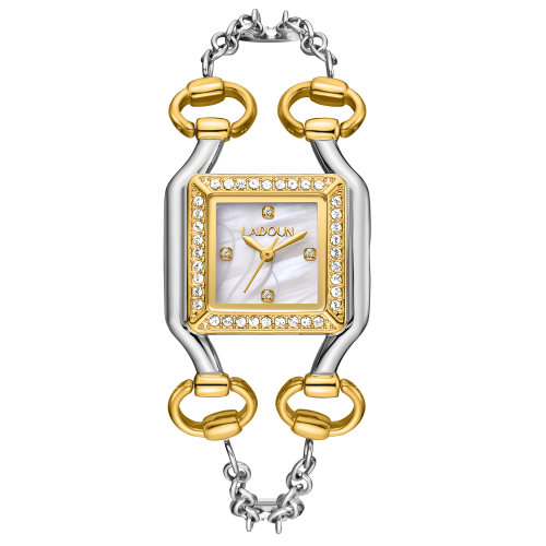 ساعة نسائية ستيل - لون ذهبي و فضي - لادون