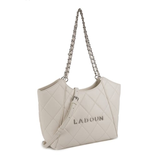 شنطة نسائية - لون أبيض - لادون