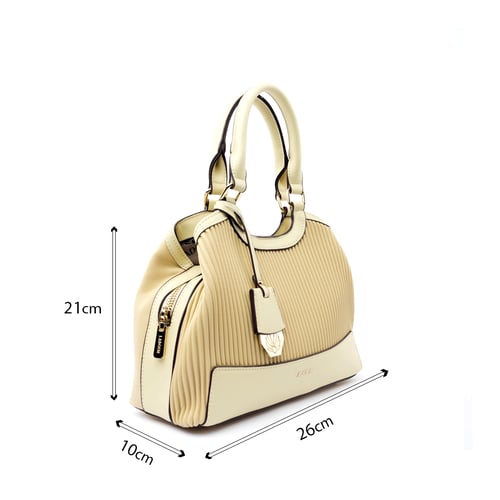 شنطة نسائية من لادون بلون أصفر