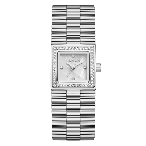 ساعة نسائية ستيل لون فضي من لادون