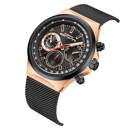 ساعة رجالية ستيل لون أسود ROBERTO BENANNI