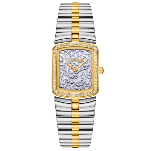 ساعة نسائية ستيل لون ذهبي و فضي من لادون