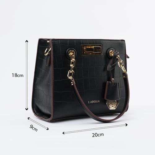 شنطة نسائية من لادون بلون أسود