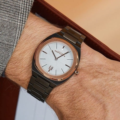 ساعة رجالية ستيل لون أسود ROBERTO BENANNI