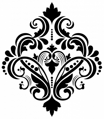 استينسل زخرفة نباتية ( 5 )