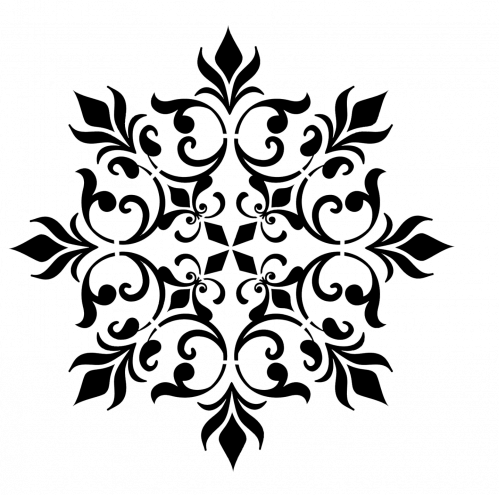 استينسل زخرفة نباتية ( 6 )