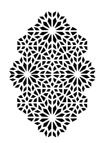 استينسل زخرفة هندسية ( 9 ) A3