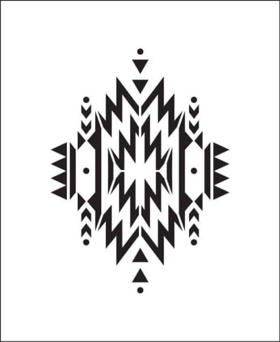 استينسل زخرفة شعبية ( 5 )