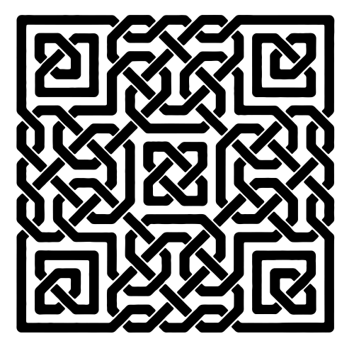 استينسل زخرفة هندسية مفرغ