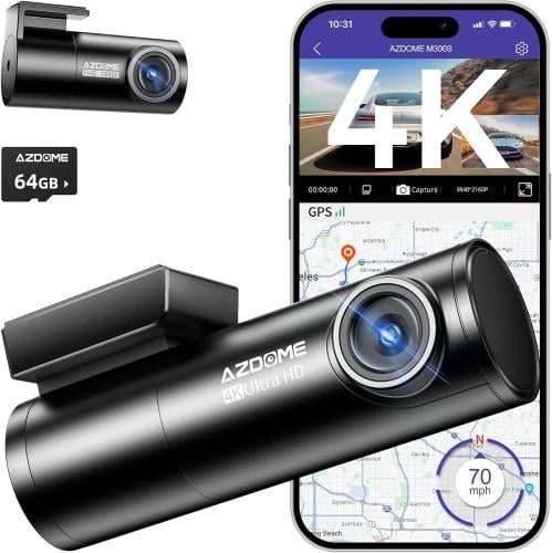 داش كام M300S أمامية-4K وخلفية-1080P من AZDOME