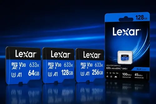 بطاقة ذاكرة Lexar microSDXC UHS-I V30 للداش كام عا...