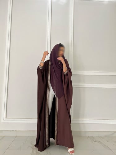 عباية بنية بكلفة