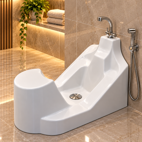 Modern-designed ablution chair