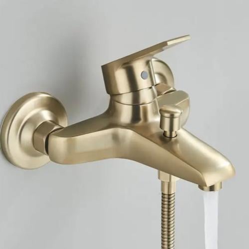 خلاط جداري ذهبي مطفي – متوفر خلاط دش مع سماعه وخلا...