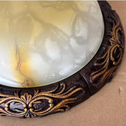 ثريات نجف كرستال لون ذهبي لطش اضاءه اصفرمقاس قطر 3...