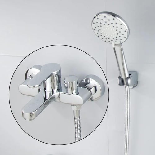 خلاط دش تماتيك مع سماعه لون كروم